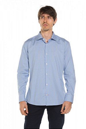 Camisa manga longa Xadrez - Piction Blue