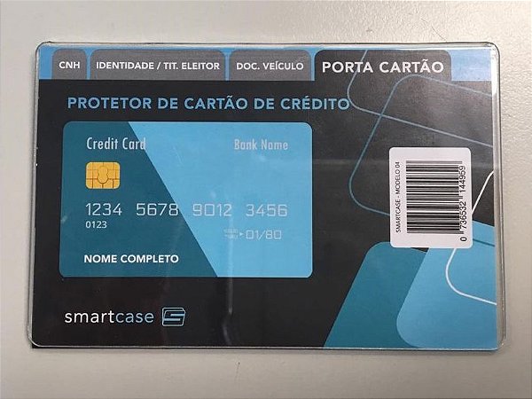 Mini Pasta Cartao De Credito Smartbox Distribuidora