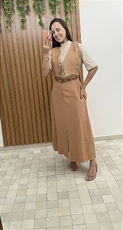 Conjunto Midi Caramelo