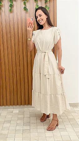 Vestido Midi com Camadas