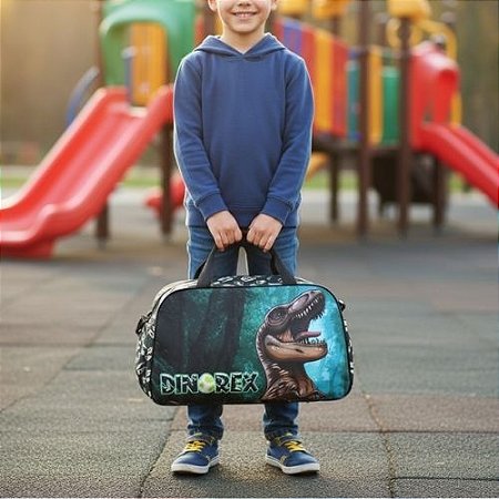Bolsa de Viagem Infantil Vou Dinossauro Rex - Vou Leve