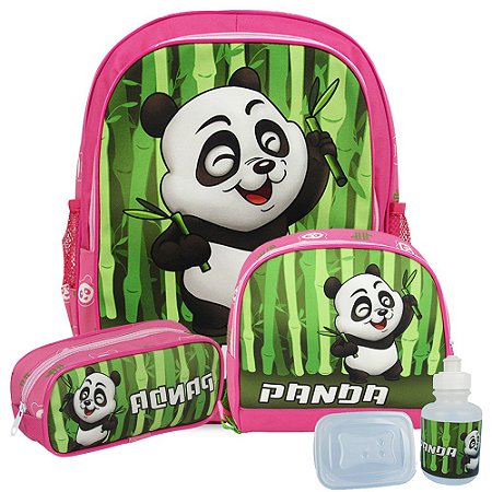 Lancheira Térmica Infantil Escola Passeio - Panda