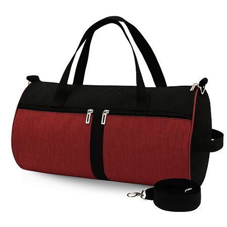 Bolsa de Viagem Esportiva Grande Bordô - Vou Leve