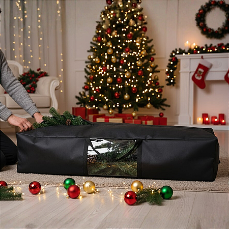 Bolsa Organizadora para Árvore de Natal em Tecido Resistente com Zíper Tam G
