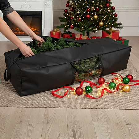 Bolsa Organizadora para Árvore de Natal em Tecido Resistente com Zíper Tam M