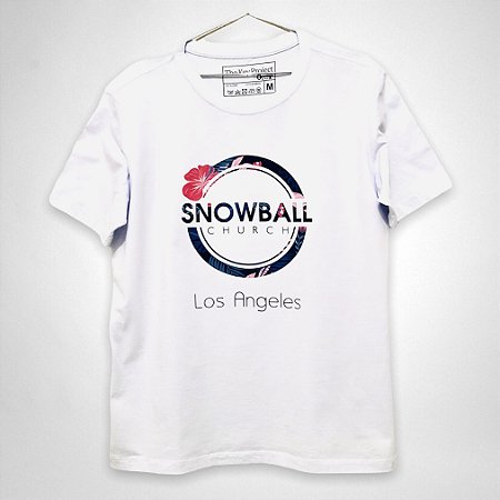 Camiseta Snowball Los Angeles - Branco com Estampa Floral