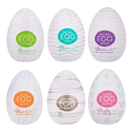 Kit 6 Egg Masturbador Texturizados