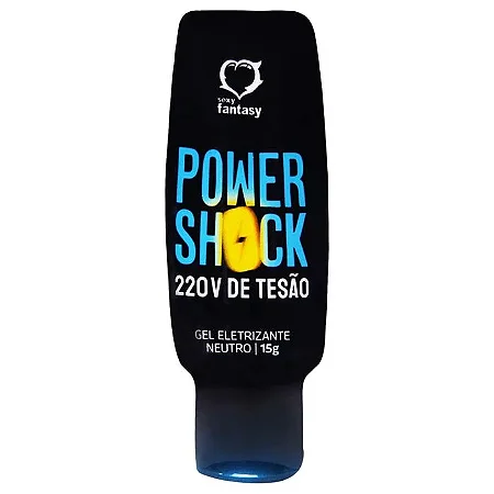 Gel Excitante Unissex Power Shock Com Efeito Eletrizante 15g
