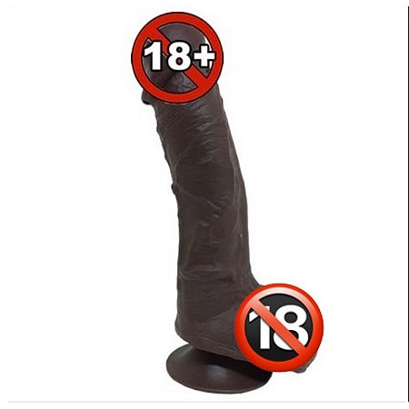 Prótese Peniana 21cm Real Peter Super Macio Marrom