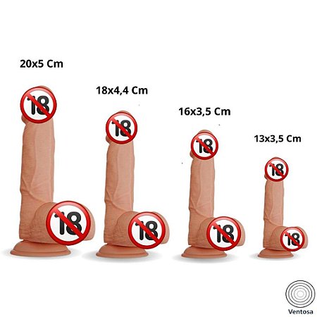 Pênis Realístico Vários Tamanhos