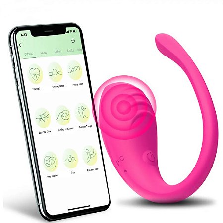 Vibrador Bluetoooth Controle no Celular 9 modos de vibração