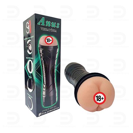 Masturbador Masculino com Vibrador Formato Lanterna Multivelocidade