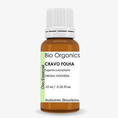 ÓLEO ESSENCIAL DE CRAVO FOLHA 10ML - Bio Organics - Bio Organics - Óleos  Essenciais e Vegetais 100% Puro