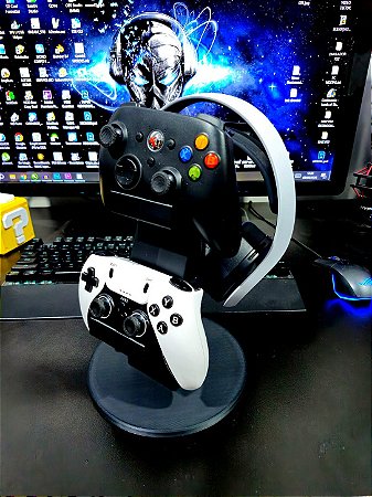 SUPORTE HEADSET E CONTROLE