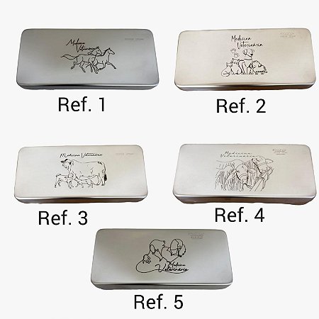 Estojos Gravados para Testes de Logos