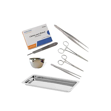 Kit Inicial De Podologia Com Pinças E Cuba