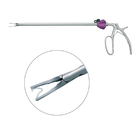 APLICADOR DE CLIP HEM-O-LOK 10 * 330 mm XL HEMOLOK ROXO