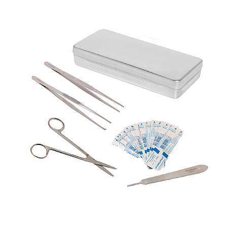 Kit Dissecação com Tesoura Metzenbaum