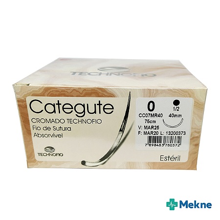 Categute Cromado Absorvível Caixa com 24 Unidades