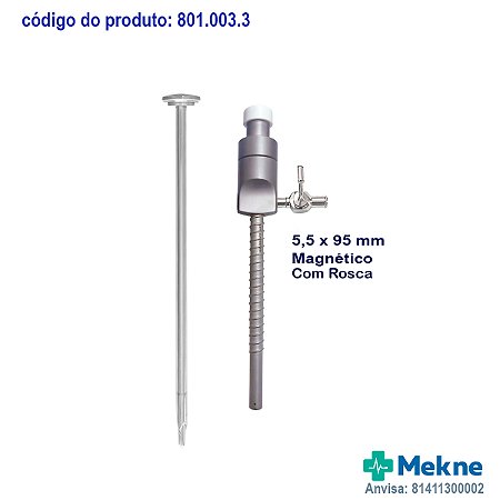 Trocarter Magnético 5.5mm*95mm Ponta Protegida