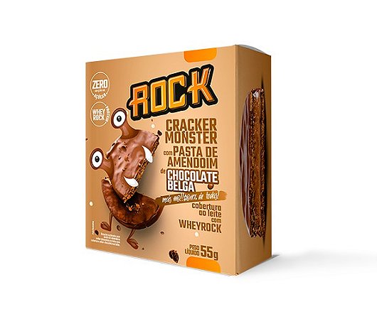 Cracker Monster sabor Chocolate Belga 55g - Rock