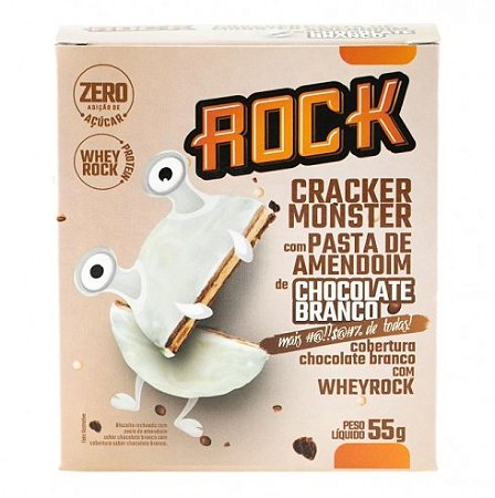 Cracker Monster sabor Chocolate Branco 55g - Rock