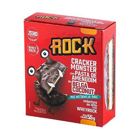 Cracker Monster sabor Belga Coconut 55g - Rock