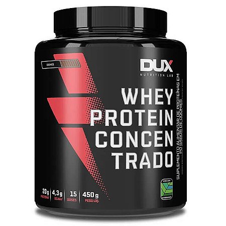 WHEY PROTEIN CONCENTRADA SABOR COOKIES 450G - DUX