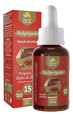 Própolis Vermelho 15% 30ml - Fauna e Flora