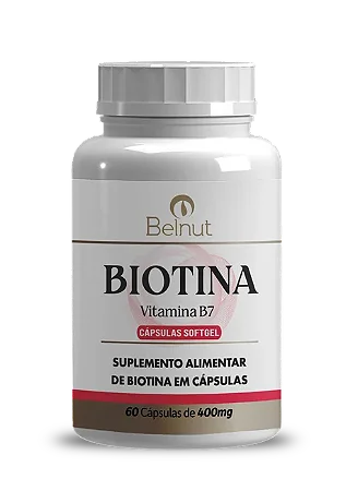 Biotina 400mg - 60 Caps - Belnut