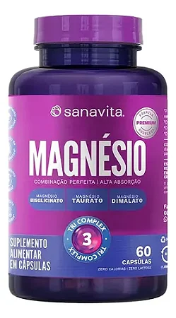 Magnésio Tri Complex-60 Caps-Sanavita