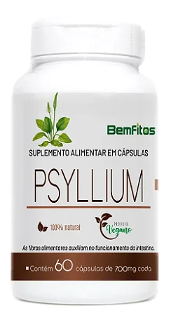 Psyllium -700mg - 60 Caps- Bemfitos