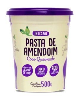 Pasta de Amendoim com Coco Queimado 500g - Terra dos Grãos