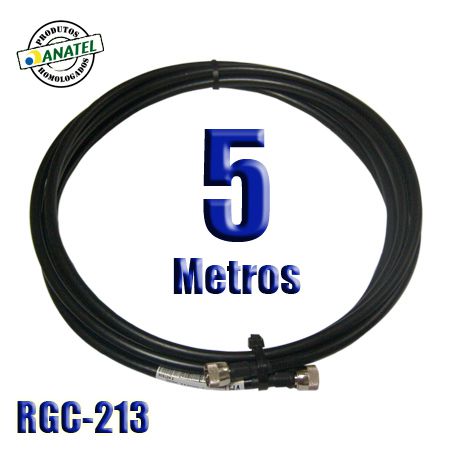 KIT INTERLIGAÇÃO RGC-213 DE 5 METROS NMACHO X NMACHO