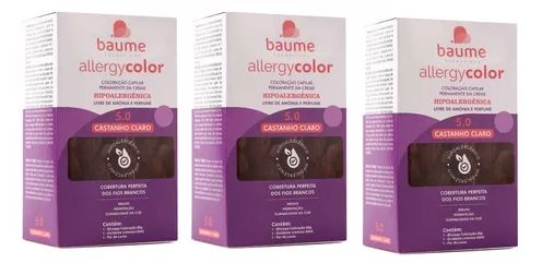 Tinta Allergycolor Hipoalergênica 5.0 - Baume Kit Com 3