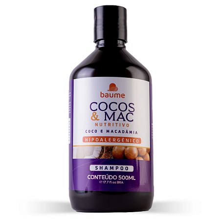 Shampoo Nutritivo Cocos e Mac 500ml - Baume