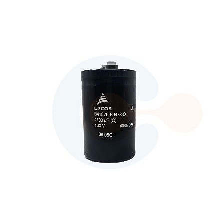 Capacitor Eletrolítico com Terminal Parafuso B41876-F9478-Q 4700uF 100Vcc 50mm