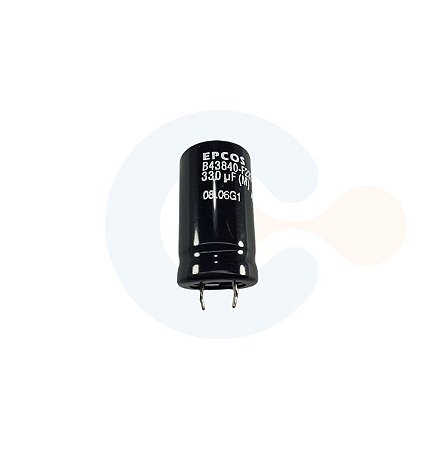 Capacitor Eletrolitico Snap-In 330uF 250Vcc (Caneca 22mm) - B43840