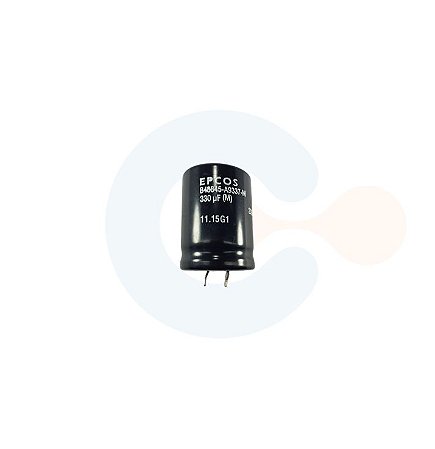 Capacitor Eletrolitico Snap-In 330uF 400Vcc (Caneca 30mm) - B43840