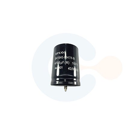 Capacitor Eletrolitico Snap-In 4700uF 100Vcc (Caneca 35mm) - B41840