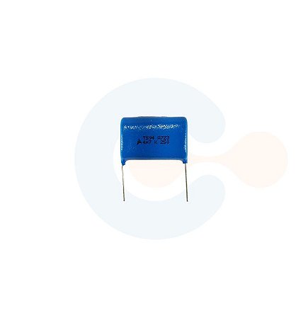 Capacitor Poliester Metalizado 4,7uF 250V (Passo 28mm)