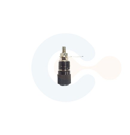 Conector Borne p/ Plug Banana 13X38mm Preto