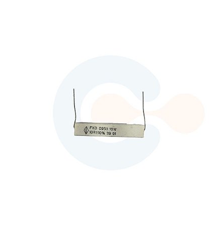 Resistor De Fio 10R 10W - 5% - Ceramica