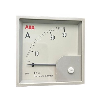 Amperímetro Analógico CA 30A FM 90G 1,5% 96x96 p/ TC 30A/5A abb