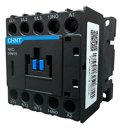 Mini Contator Tripolar Chint Nxc-09m10 220v 50/60hz 9a 1na