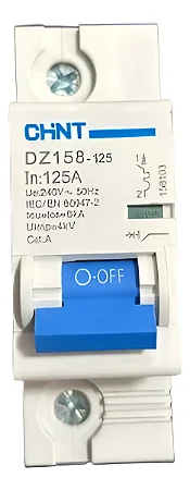 Disjuntor Chint Dz158- 125a 6ka 1 Polo kit com 2 unidades