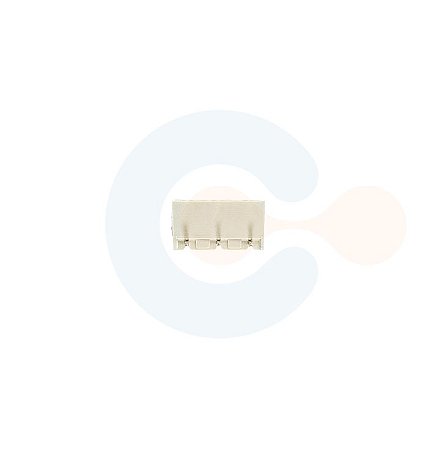 Conector Encaixe Macho p/ PCI 7,62mm Horizontal c/ laterais 3 vias Branco