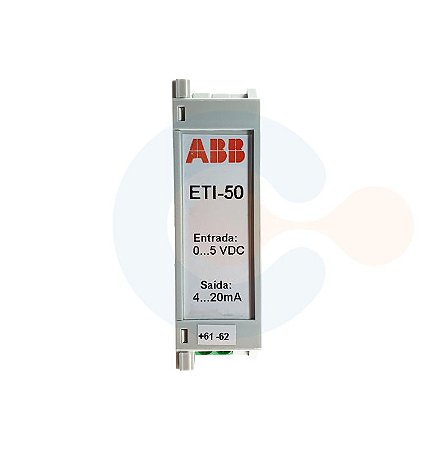 Transdutor de Tensão CC ETI50 0 a 5 VDC/ 4 a 20 mA/ ALIM 85 A 265 VAC/ 90 A 300 VDC