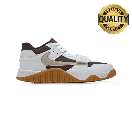 Jordan Travis Scott Jumpman Jack (Branco/Marrom)