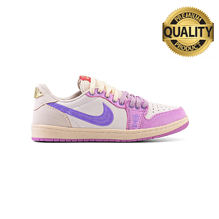 Nike Air Jordan 1 Retro Low OG Trophy Room Away (Branco/Lilás)